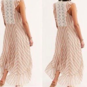 Free people eyelet flowing dress -XS